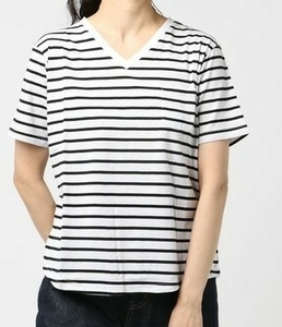 ★新品 WEGO ボーダーVネックポケットTシャツ★M