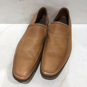 【BOTTEGA VENETA】ボッテガヴェネタ ローファー ビジネスシューズ キャメル レザー 44 1/2 28.5cm ts202410