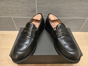 WHEEL ROBE #15079 HEAVY STITCHING LOAFER 8.5 ウィールローブ ヘビーステッチングローファー 26.5cm ブラック クロムエクセル