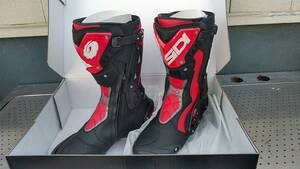 SIDI レーシングブーツ ST 正規品 EUR44 US10　UK9.5　28CM 　　BK/RD　試着のみ　未使用に近い