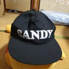 CANDY キャップ 帽子 黒 53cm