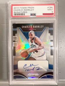 激レア 76ers Silver Prizm PSA9 MINT 19 Panini Charles Barkley チャールズ・バークレー NBA サイン バスケ All-star リバウンド王 MVP