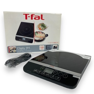 【IT1X880N3NDJ】未使用 保管品 T-fal ティファール IH調理器 クッキングヒーター デイリーIH セラミックガラス製 ブラック IH2028JP