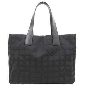 シャネル CHANEL ニュートラベルライン トートバッグ ナイロン/レザー ブラック 9番台 中古 新入荷 CH0931