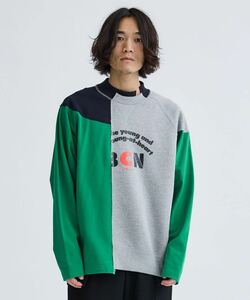 永山瑛太着 kolor BEACON 22AW PULLOVER SWEAT プルオーバー スウェット 再構築 22WBM-T02231 1 