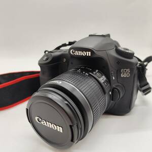 キヤノン Cannon EOS 60D レンズ EF-S-18-55㎜ 1：3.5-5.6 IS Ⅱ Φ58㎜ 外箱 バッテリー・充電器付き中古品 動作確認済 1円出品 18480