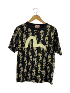 EVISU◆Tシャツ/40/コットン/BLK/総柄