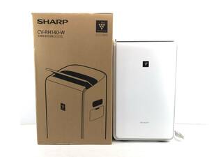 ●SHARP シャープ 衣類乾燥除湿機 ハイブリッド式 CV-RH140-W 美品●