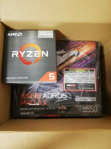 ★【CPU＋マザーボード 2点セット】 Ryzen 5 5600GT / GIGABYTE B550I AORUS PRO AX rev1.3【美品～新品】