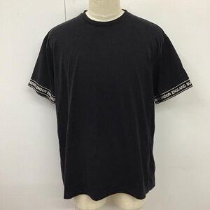 BURBERRY M バーバリー Tシャツ 半袖 TESLOW SLEEVE LOGO TEE ロゴテープ クルーネック T Shirt 黒 / ブラック / 10119673