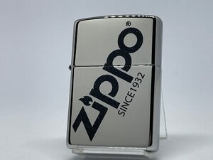 送料無料 ZIPPO[ジッポー]ZIPPO LOGO ジッポーロゴ クロームメッキプリント仕上げ ブラック 25C-LOGOBK