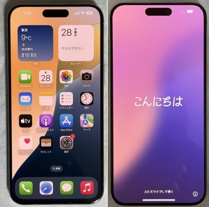 iPhone 15 ProMax 256GB SIM フリー(MU6Q3J/A) ホワイトチタニウム（中古：送料込み）