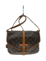 LOUIS VUITTON 1)ソミュール30_モノグラム・キャンバス_BRW PVC ブラウン