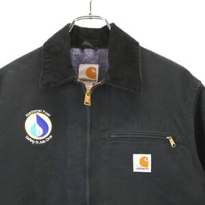 Sサイズ 雰囲気系 Carhartt Detroit jacket ブラック カーハート デトロイト ジャケット ダック 野村訓市 モス ジョニーデップ ダブルニー