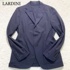 【極美品】LARDINI テーラードジャケット easy wear ネイビー M