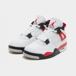 新品 未使用 SNKRS NIKE AIR JORDAN 4 RETRO RED CEMENT WHITE FIRE RED BLACK NEUTRAL GREY DH6927-161 US12 希少サイズ30cm