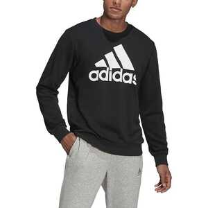 【新品】送料299円 Lサイズ スウェットトレーナー M ESSENTIALS BIG LOGO SWEATSHIRT ブラック 黒 アディダス adidas GK9076 ba-a-b