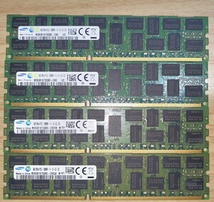 SAMSUNG DDR3L-1600 PC3L-12800R 8GB×4枚 合計32GB Registered ECC サーバー用