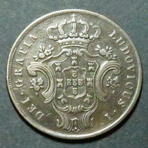 ポルトガル領 アゾレス諸島 1865年 ルイス1世 10レイス硬貨 g4429