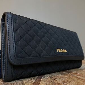 1円 PRADA 美品 プラダ ラウンドファスナー 長財布 男女 サフィアーノレザー ■レザー　サフィアーノレザー　黒　ブラック　