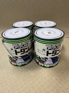 mic.10 トタン屋根用ニッペ　アクリル　つやあり　こげ茶　2Ｌ×4缶　