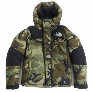 極美品□ザ・ノースフェイス ND91951 NOVELTY BALTRO LIGHT JACKET フーデッド WZIP ダウンジャケット カモフラージュ XS 正規品 メンズ