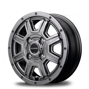 マルカ ホイール ロードマックス マッド ライダー ホンダ ライフ JB5-8 MID 【12×4.0B 4-100 INSET42 メタリックグレー】 4本セット