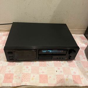 中古 KENWOOD ケンウッド カセットデッキ KX-4520 STEREO CASSETTE DECK 通電確認済み