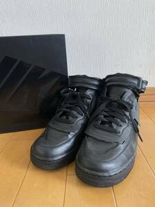 新品◆ Nike Air Force 1 Mid x Comme des Garcons コラボシューズ◆黒◆25.0◆ナイキ　ギャルソンエアフォース1