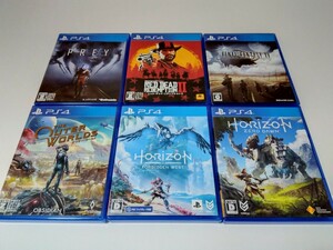 PS4 人気 ソフト 6本セット ホライゾン レッドデッドリデンプション アウターワールド PREY ファイナルファンタジー