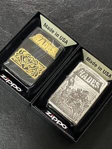 zippo ミリオンゴッド ハーデス 2点 両面デザイン 希少モデル 2022年製 MILLION GOD HADES ケース 保証書付き