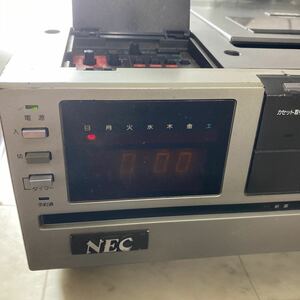 refle〓 NEC Beta-5 ベータ ビデオデッキ VC-303 昭和レトロ家電通電のみ確認の為ジャンク扱い