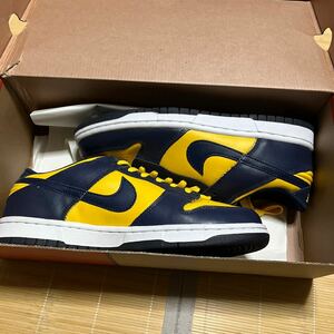 激レア　2002年　NIKE DUNK LOW MICHIGAN ナイキ ダンク ミシガン 2002年製 デッドストック　26.5cm