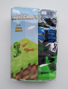 USA購入★★ マインクラフト ボクサーパンツ サイズ6と8 120と130 5枚 未使用品 ★★ Minecraft Boxer Briefs