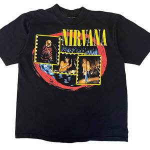 1997 USA製 NIRVANA ニルヴァーナ Tシャツ L カート・コバーン フォトプリント バンド ロック Grunge Rock 90s 90年代 ヴィンテージ 