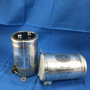 Sangam Capacitor サンガモ キャパシタ 20000MFD 60vdc Marantz モデル 250M 2個セット 良品