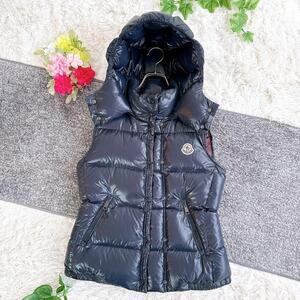 美品　MONCLER　モンクレール ダウンベスト GALENE GILET GALENE VEST 1 レディース　紺　ネイビー　