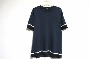 N7466:Theory(セオリー)半袖カットソー　Tシャツ/紺/L:5