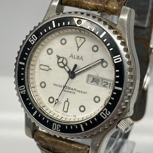 【86】 1円～ SEIKO ALBA ダイバー Ｖ348 941859 ジャンク品 不動品・不動理由不明