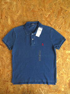 新品☆本物 ラルフローレン インディゴ ポロシャツ Mサイズ POLO RALPH LAUREN INDIGO POLO USAモデル ロンハーマン 色落ち ポロ LA購入