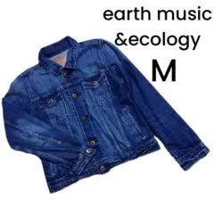 【earth music&ecology】ネイビー デニムジャケット Mサイズ