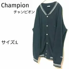 [美品]Champion チャンピオン スタジャン ネイビー Lサイズ