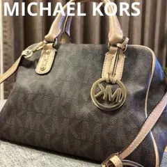 【美品】MICHAEL KORS   ミニボストン型2WAYハンドバッグ