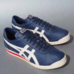 美品!! レア!! US 9 / 27cm オニツカタイガー コルセア 紺ｘ白 Onitsuka Tiger MEXICO