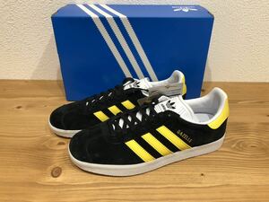 新品 adidas スニーカー アディダスオリジナルス GAZELLE ガゼル 黒×黄 26.5cm