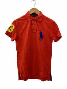 POLO RALPH LAUREN◆ポロシャツ/XS/コットン/ORN/CUSTUM FIT