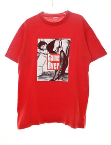 シュプリーム SUPREME 09SS GAME OVER TEE M ゲーム オーバー Tシャツ フォト プリント クルーネック 半袖 レッド【ブランド古着ベクトル】