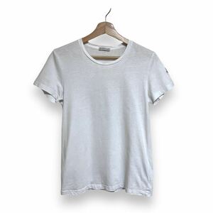 23年製 MONCLER T-SHIRT MANICA CORTA hann ロゴワッペン付 半袖 TEE Tシャツ ホワイト レディース S I109P8C00005