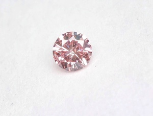 【１００円～】0.038ｃｔ！天然ダイヤ FANCY ORANGISH PINK（ナチュラルカラー）ＳＩ２ 