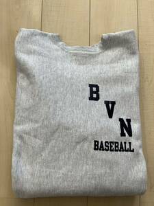 USA製 Champion reverse weave BVN baseball 希少斜めプリント リバースウィーブ XL